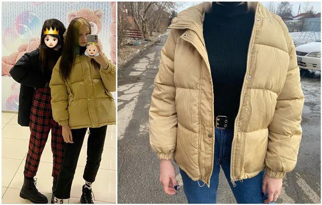 New 2020 Women Short Jacket Winter Thick Hooded Cotton Padded Coats Female Korean Loose Puffer Parkas Ladies Oversize Outwear