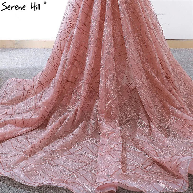 High-end Red Bean Sexy V-Neck Evening Dresses 2024 Handmade Flowers Sequined Vintage Evening Gowns Real Photo HM66719
