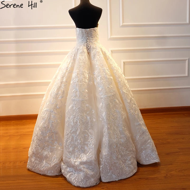New Vintage High-end Luxury Bridal Wedding Dress 2024 Appliques Beading Off Shoulder Sexy Princess Wedding Gown Real Photo