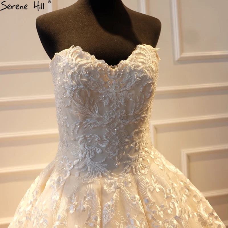 New Vintage High-end Luxury Bridal Wedding Dress 2024 Appliques Beading Off Shoulder Sexy Princess Wedding Gown Real Photo