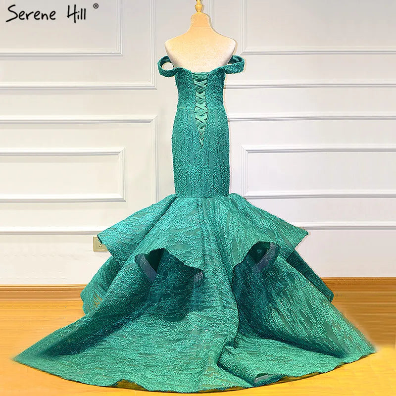 Red Newest Off Shoulder Sexy Wedding Dresses 2024 Appliques Ruffles Fashion Sexy Mermiad Bridal Gown Real Photo HM66614