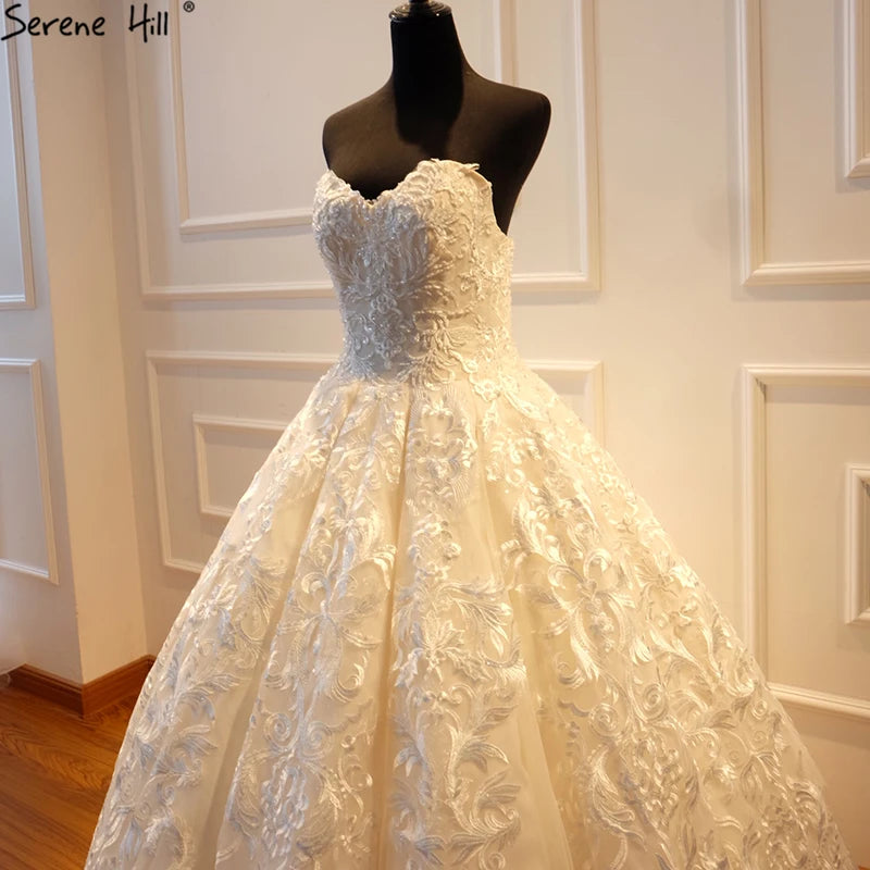 New Vintage High-end Luxury Bridal Wedding Dress 2024 Appliques Beading Off Shoulder Sexy Princess Wedding Gown Real Photo