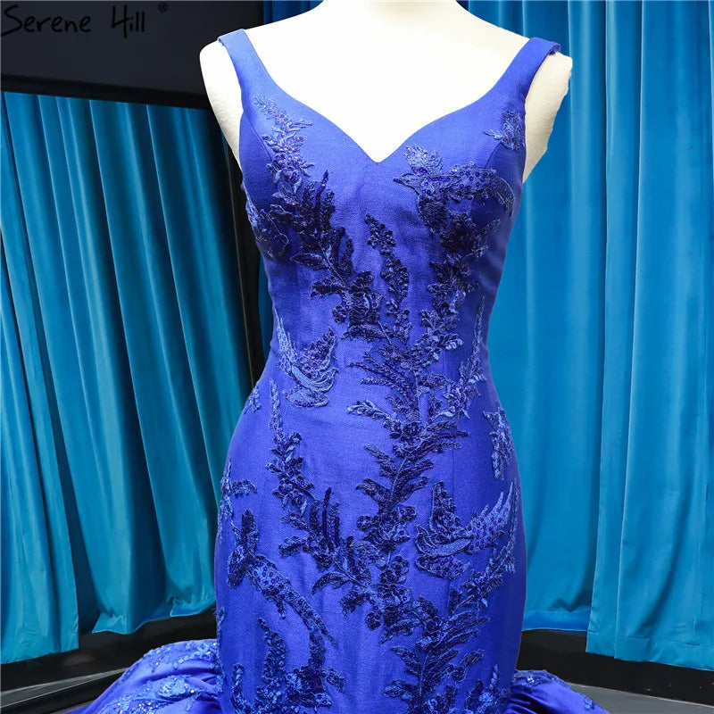 Long Luxury Lace Up Mermaid Wedding Dress Train Sexy Bridal Gowns 2024 Robe De Marriage HM66785 Custom Made