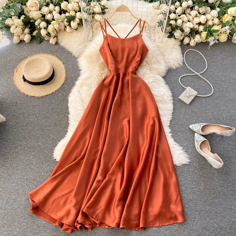 Women Evening Party Dress 2021 New Summer Off Shoulder Sexy Beach Dresses Woman Slim A-line Vingtage Long Robe Vestidos Mujer