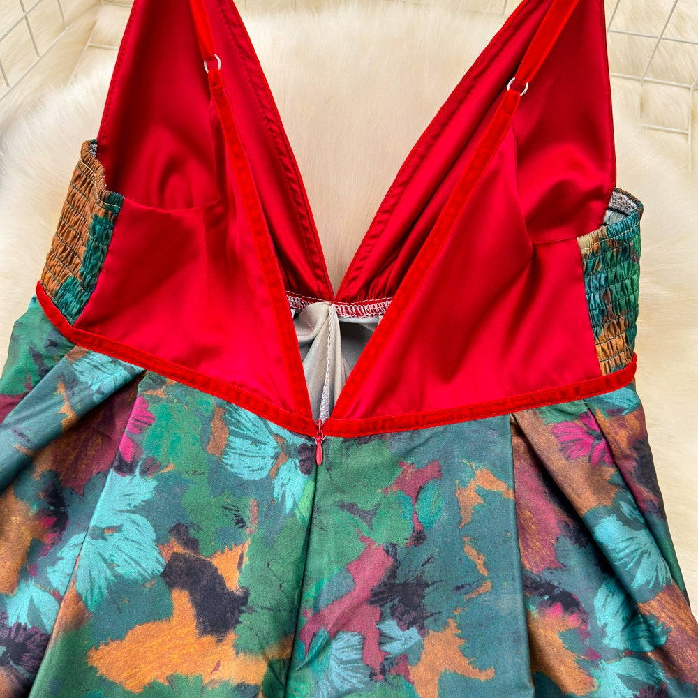Women Fashion New Sexy Elegant Casual Midi Dress Summer Sleeveless A-Line Vintage Party Beach Holiday Robe Female Vestidos Mujer