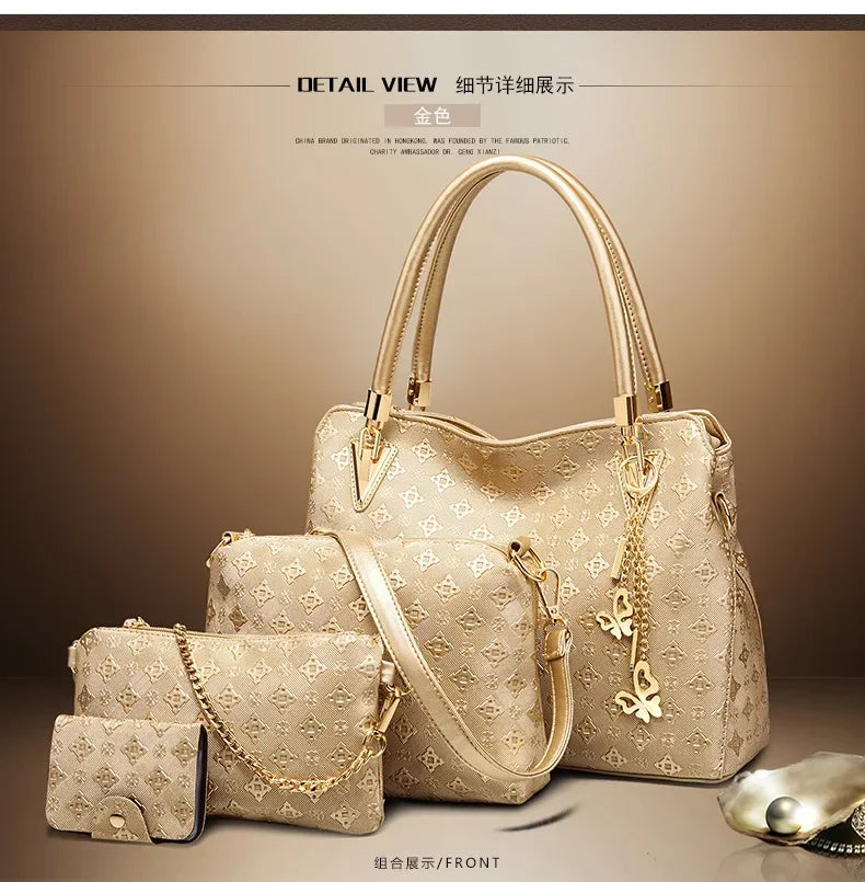 New fashion European and American one-shouldered cross-body handbags, large bags, medium bags, mother-in-law bags, women's bags