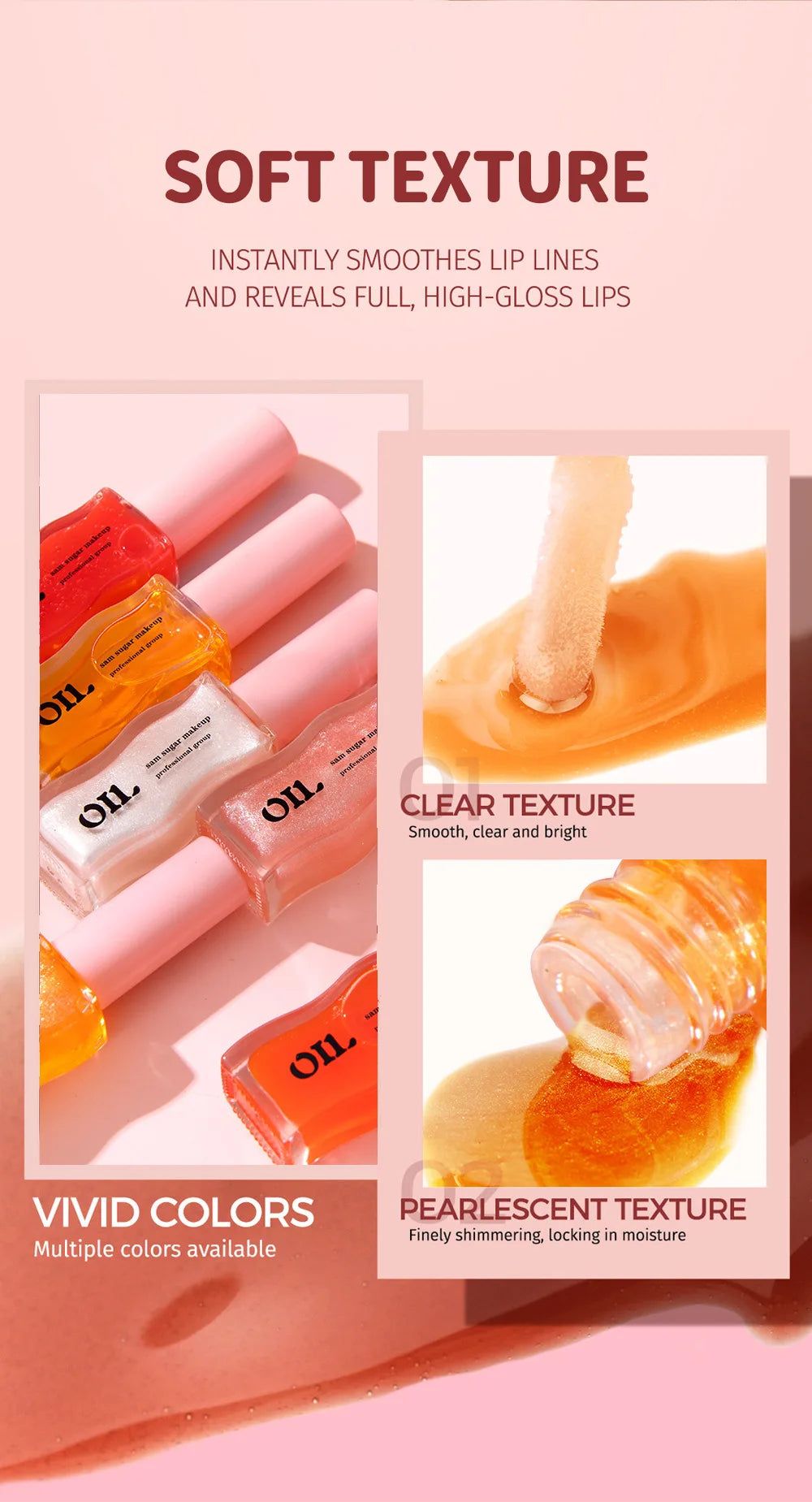 Giso Honey Infused Hydrating Lip Oil High-shine and Non-sticky finish Glowing Lips Fruit Honey Essence Lip Gloss 8ml