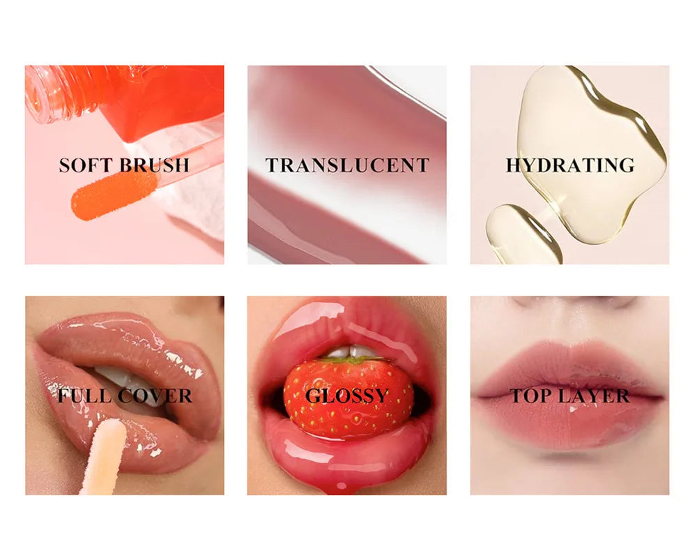 Giso Honey Infused Hydrating Lip Oil High-shine and Non-sticky finish Glowing Lips Fruit Honey Essence Lip Gloss 8ml