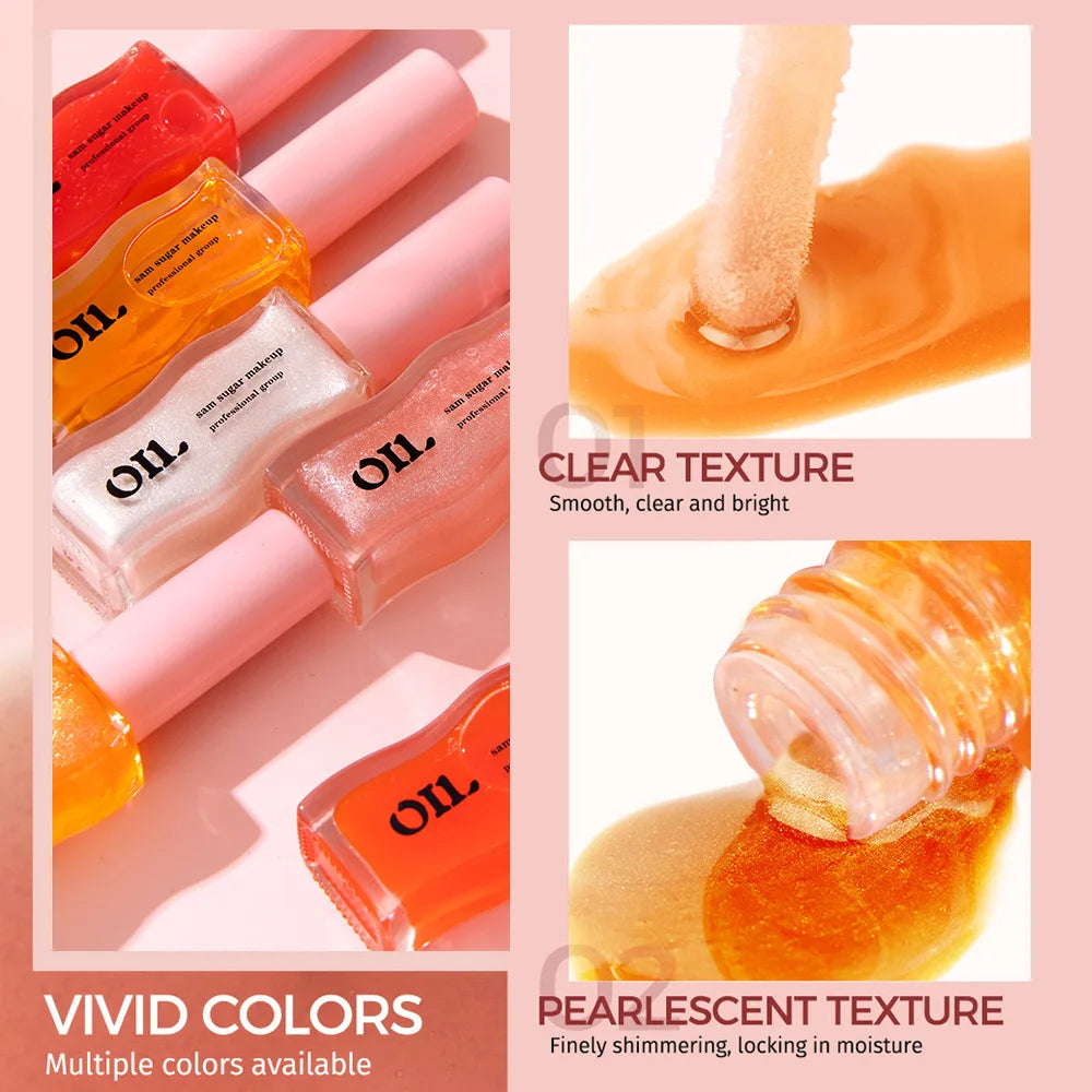 Giso Honey Infused Hydrating Lip Oil High-shine and Non-sticky finish Glowing Lips Fruit Honey Essence Lip Gloss 8ml