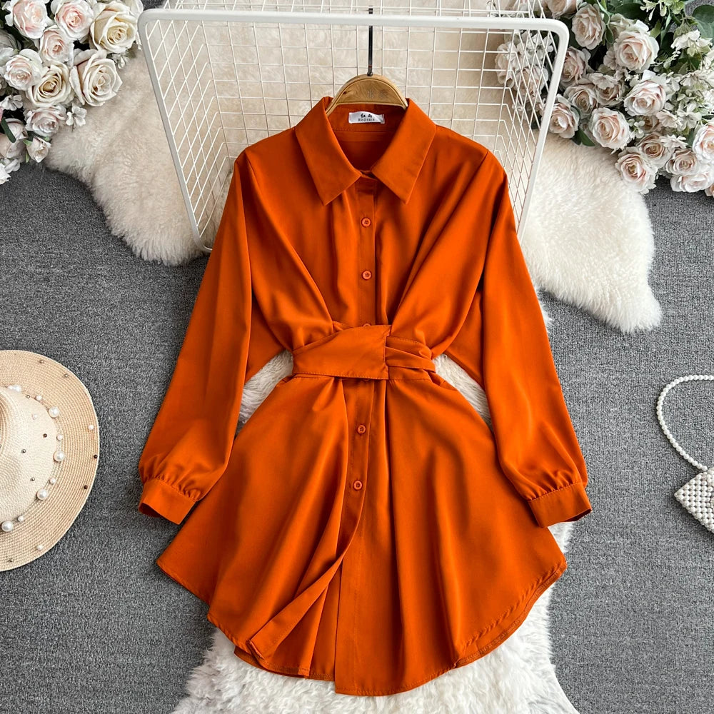 Autumn Women Elegant Casual Solid Shirts Tops Long Sleeve Vintage Party Birthday Blusas Female Chic Outerwear Blouses Clothes
