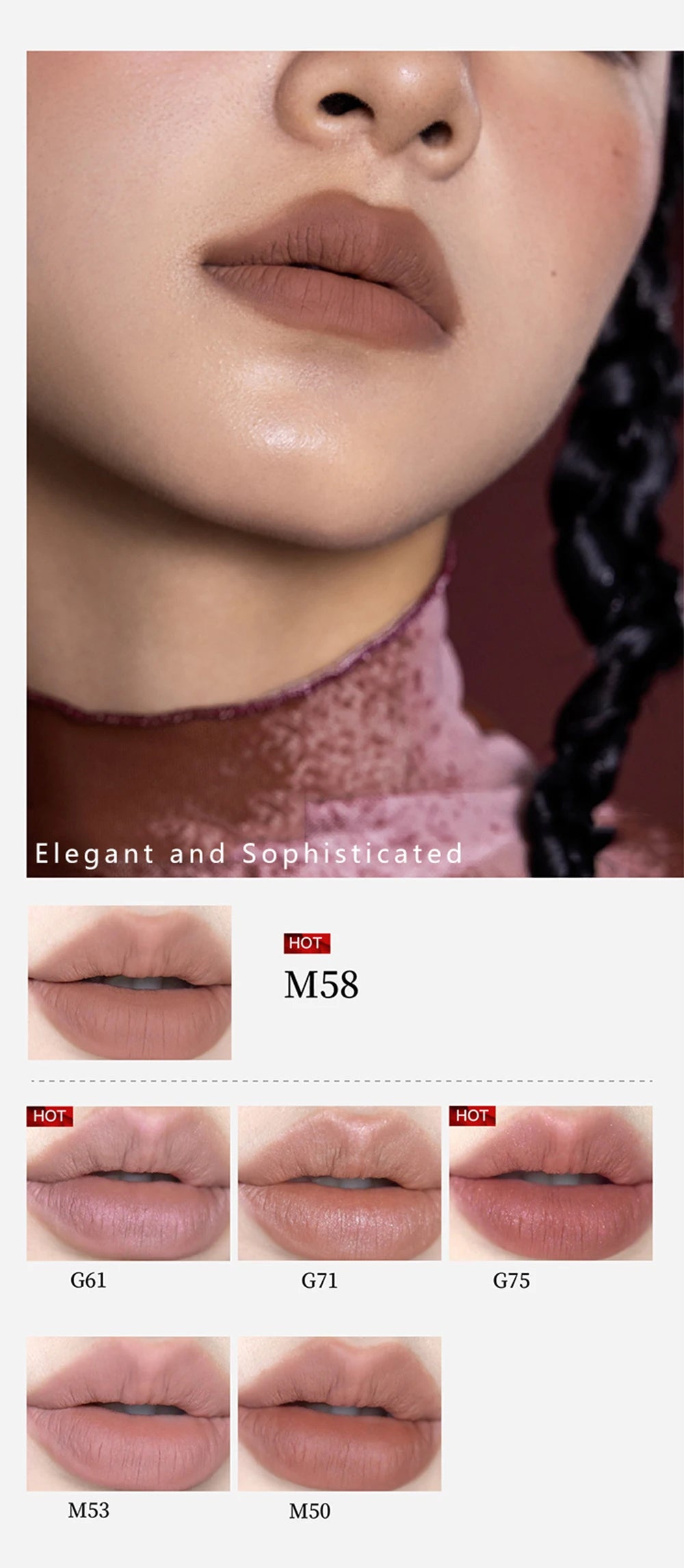 Girlcult Love Whisper Lip Cream Matte Velvet Liquid Lipstick Non-Stick Long-Lasting Lipgloss