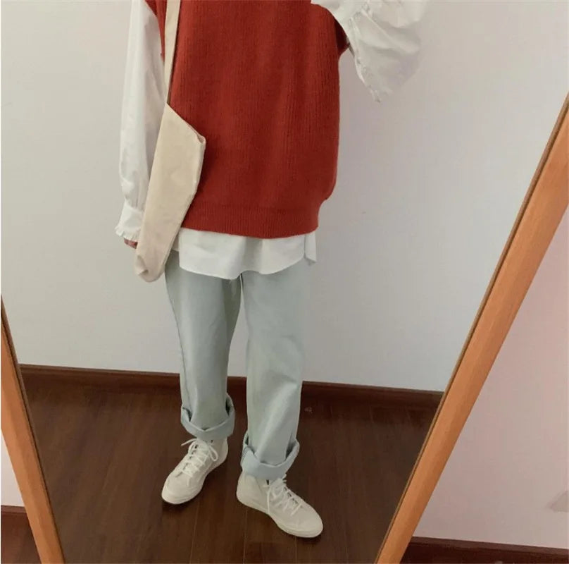 Women's French Elegant White Shirt Blouse Autumn New Collection Mushroom Edge Round Neck Long Sleeve Pullover Shirt Tops
