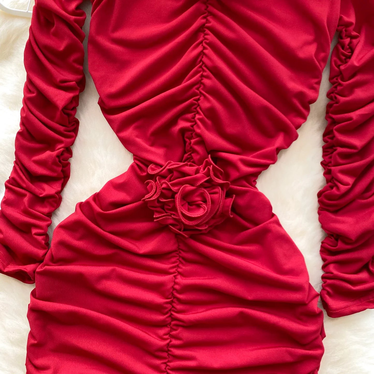 Sexy Elegant and Chic Women Pleated Mermaid Dress Strapless Bodycon Slim Evening Party Christmas Dresses Female Clothes Mujers
