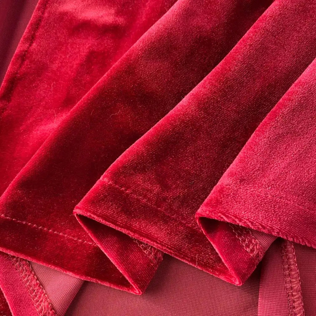 Sexy Bodycon Off Shoulder Party Dress Women Ruffles Velvet Patchwork Elegant Lady Fashion Prom Robe A-Line Vestidos Mujers New