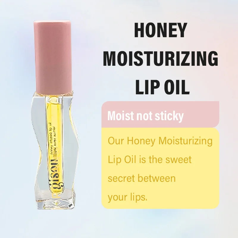 Giso Honey Infused Hydrating Lip Oil High-shine and Non-sticky finish Glowing Lips Fruit Honey Essence Lip Gloss 8ml