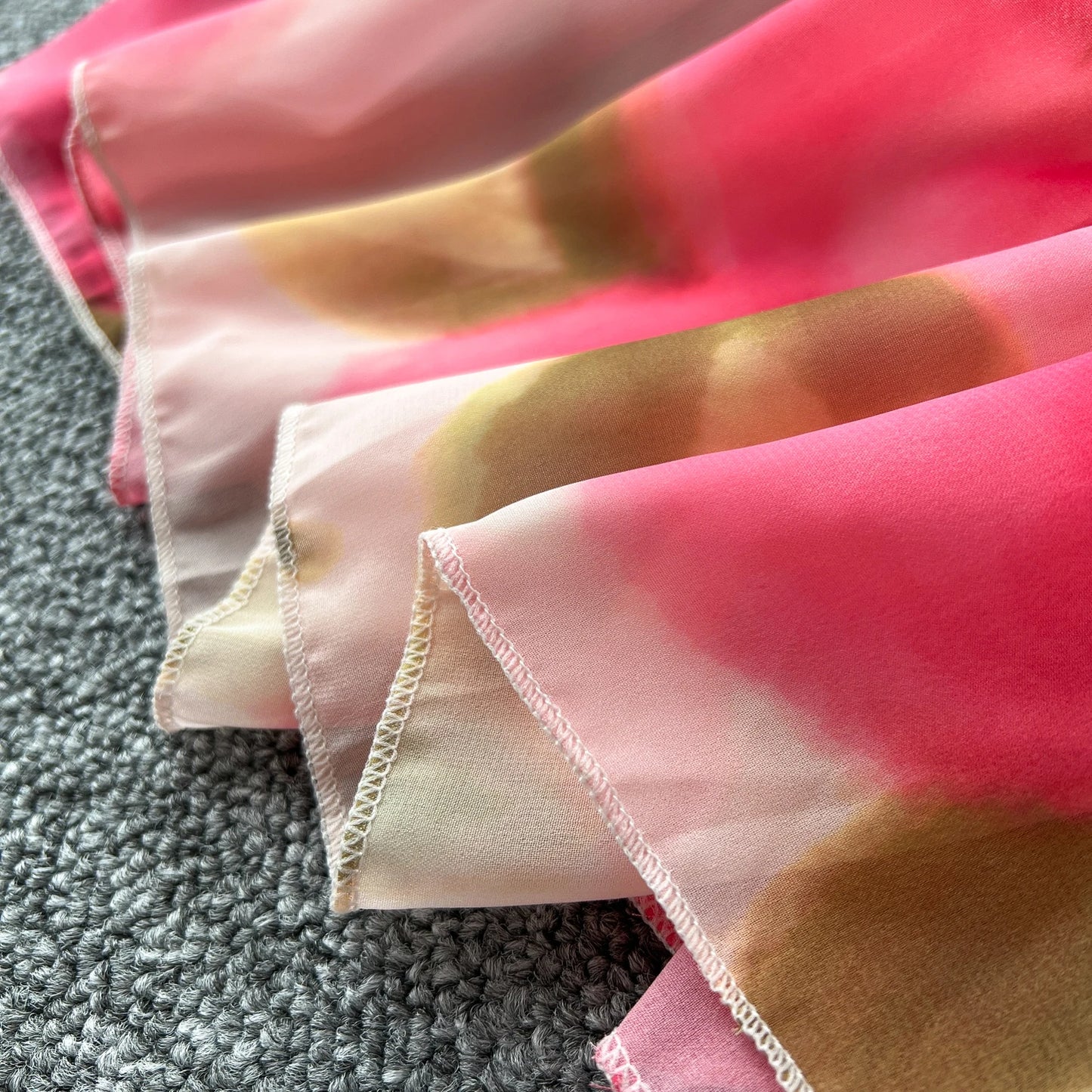 French Elegant Beach Dress Women Rose Print High Waist Chiffon Dresses Ladies Sleeveless Slim A-line Boho Long Robe Vestidos