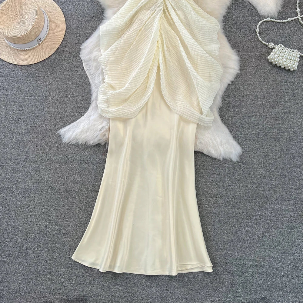 Vintage Women Summer Fashion Spaghetti Strap Dress Sleeveless Casual Bodycon Elegant Slim Party Dresses Female Clothes Vestidos