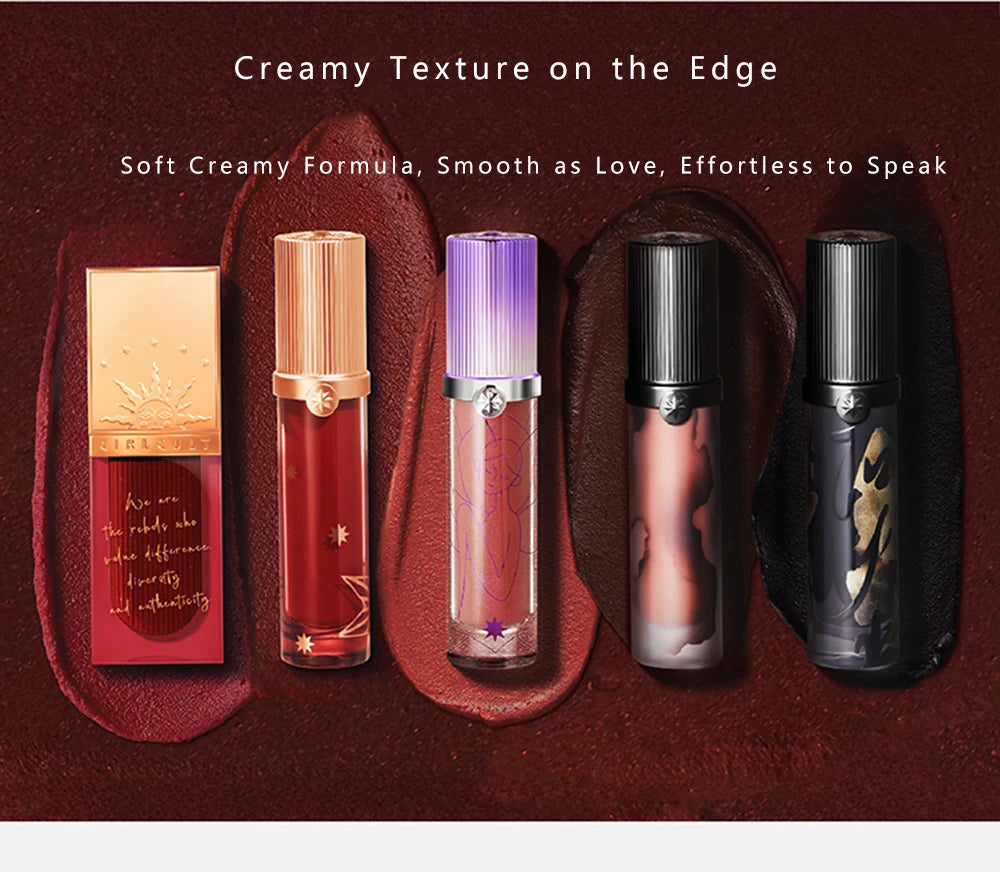 Girlcult Love Whisper Lip Cream Matte Velvet Liquid Lipstick Non-Stick Long-Lasting Lipgloss