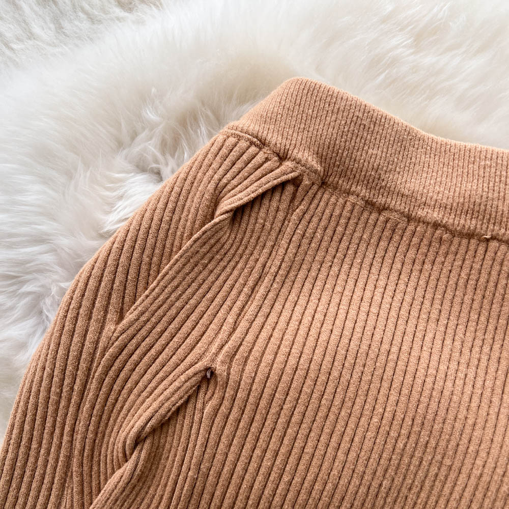 Women Elegant Chic Split Sexy Skirt Elastic Knit High Waist Fashion Vintage Pencil Skirt Black White Spring Autumn Clothing