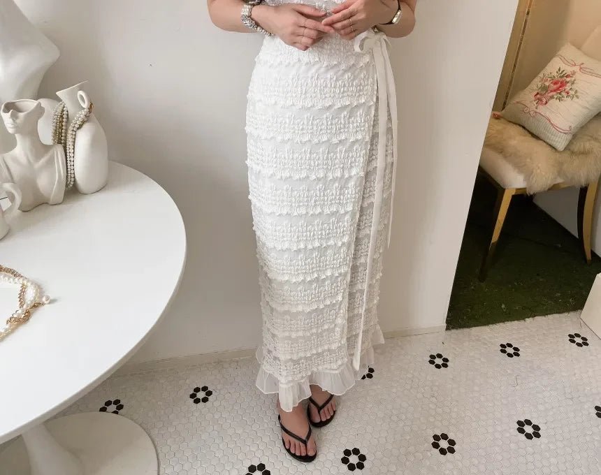 Women Elegant Bodycon Dress Summer Sexy V-neck Short Sleeve Korean Long Dresses Ladies Vintage Solid White Black Long Robe