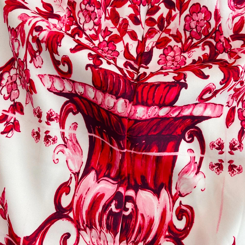 New In Dresses Summer Clothes For Women 2023 Fashion Elegant Vintage Print Party Dress Round Neck Sleeveless A Line Mini Dress