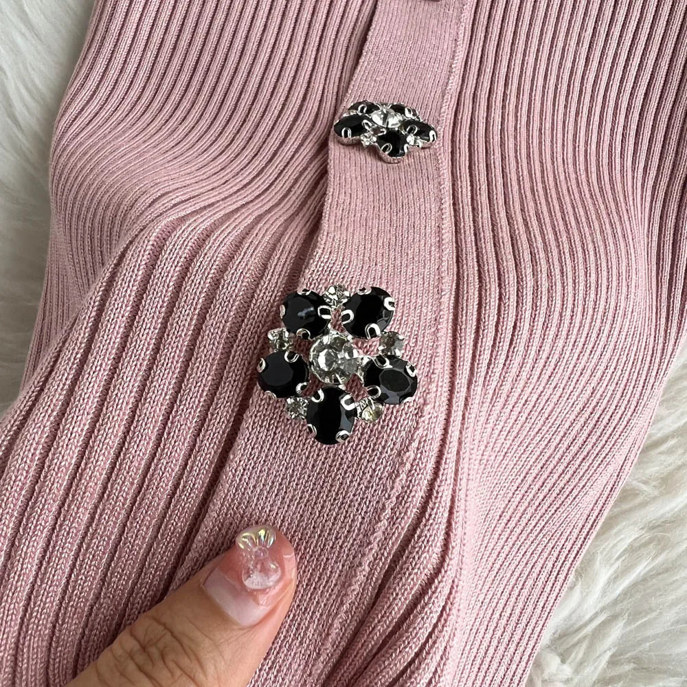 Women Elegant Chic Long Sleeve Sexy Slim Bodycon Dress Vintage Korean Fashion Knit Tight Vestido Autumn Winter Sweater Robe