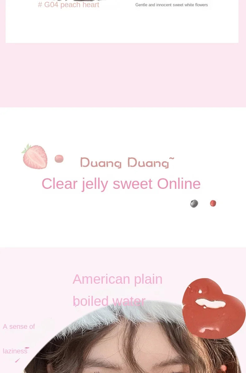 GOGO TALES Mirror Lip Gloss Moisturizing Clear Korean Vegan Liquid Lipstick Lip Plumper Gloss