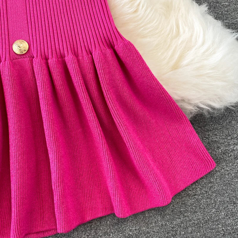 Chic V Neck Long Sleeve Elegant Mermaid Dress Sexy slim Evening Party French Fashion Knit Vestidos High Waist Autumn Slim Robe