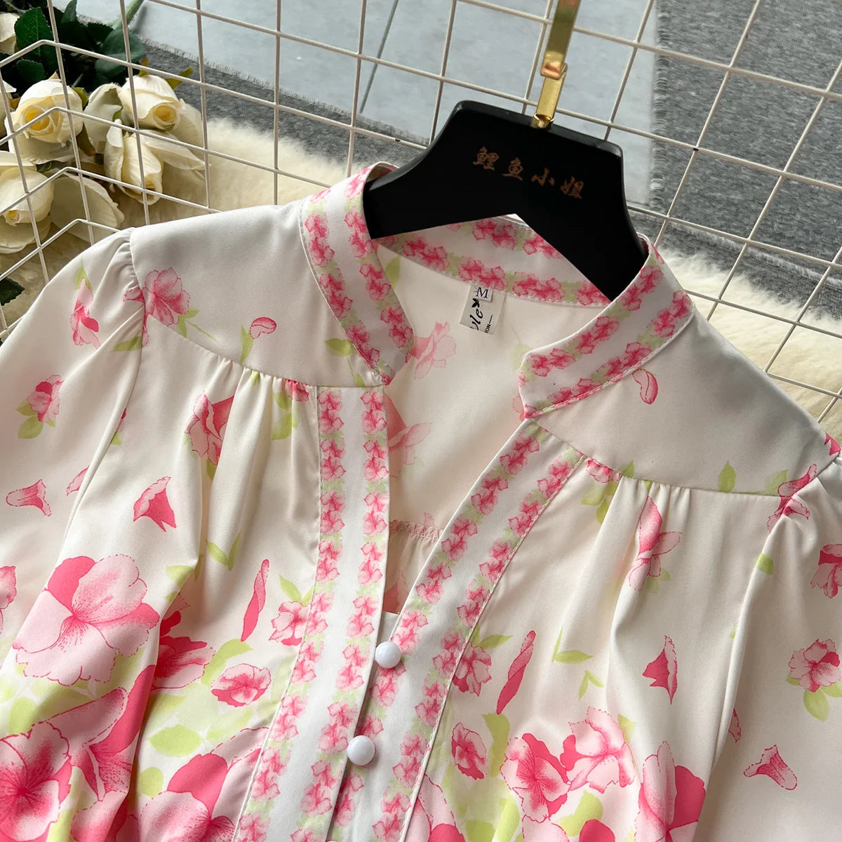 Summer Clothes Holiday Dresses Women 2023 Elegant Fashion Vintage Flower Print Dress Short Sleeve Button Up A Line Mini Dress