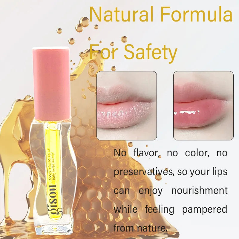 Giso Honey Infused Hydrating Lip Oil High-shine and Non-sticky finish Glowing Lips Fruit Honey Essence Lip Gloss 8ml
