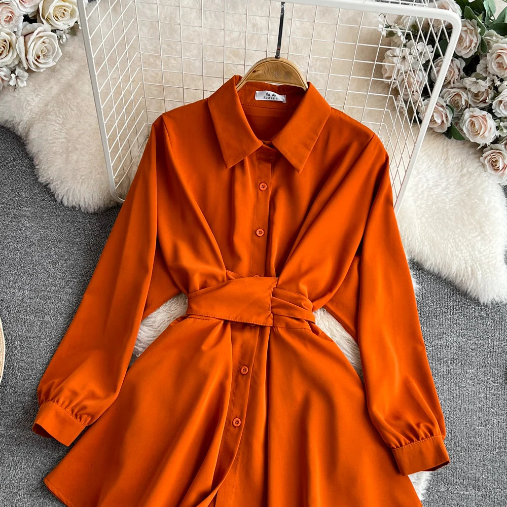 Autumn Women Elegant Casual Solid Shirts Tops Long Sleeve Vintage Party Birthday Blusas Female Chic Outerwear Blouses Clothes