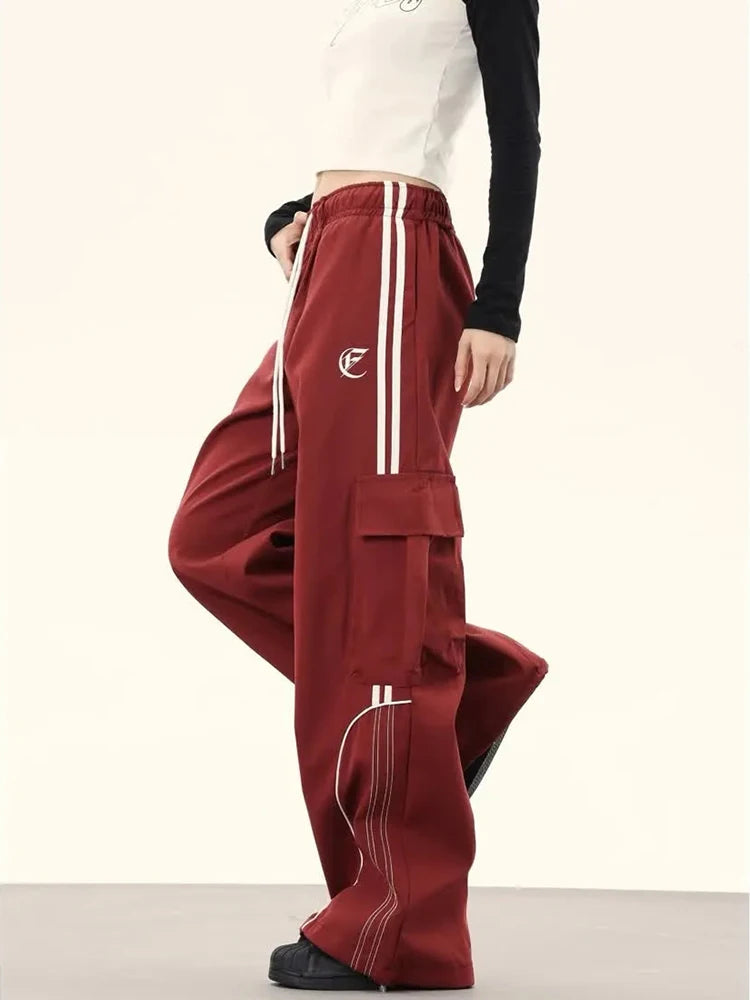 Unisex Workwear Cargo Pants Y2K Harajuku Streetwear Loose Dance Trouser Hip Hop Punk Vintage Pants for Women Spring Autumn New