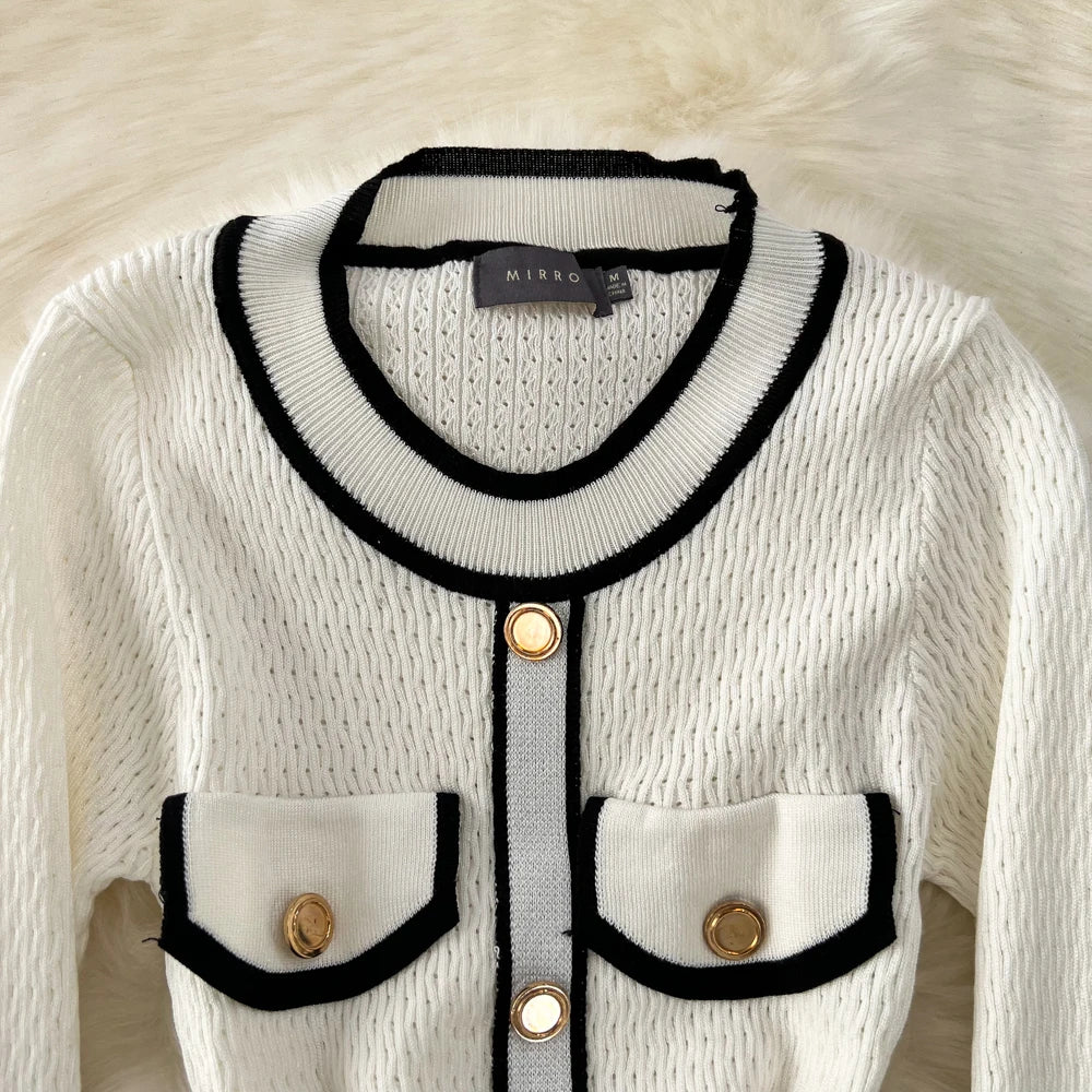 Women Elegant Bodycon Slim Party Knitted Dress Long Sleeve O-Neck Vintage Chic Prom Birthday Vestidos Autumn Female Long Robe