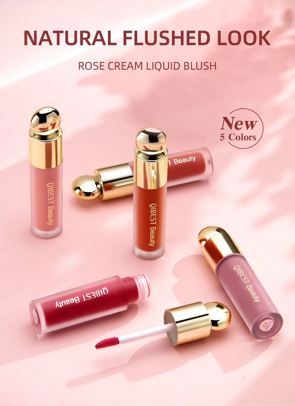 Rare Liquid Blush Beauty Natural Hydrating Pigmented Liquid Blush Easiest to Apply Non-tacky Texture Soft Pinch Liquid Blush