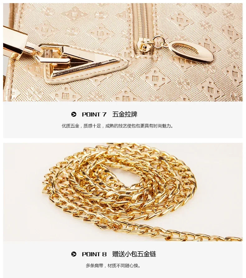New fashion European and American one-shouldered cross-body handbags, large bags, medium bags, mother-in-law bags, women's bags