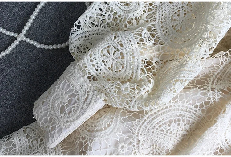 French Vintage Lace Dress Women Elegant Lantern Sleeve Party Long Dress with Belt ladies Slim A-line Spring Autumn Long Robe