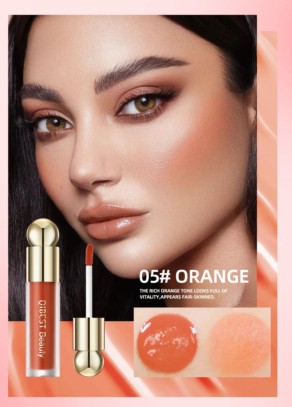 Rare Liquid Blush Beauty Natural Hydrating Pigmented Liquid Blush Easiest to Apply Non-tacky Texture Soft Pinch Liquid Blush