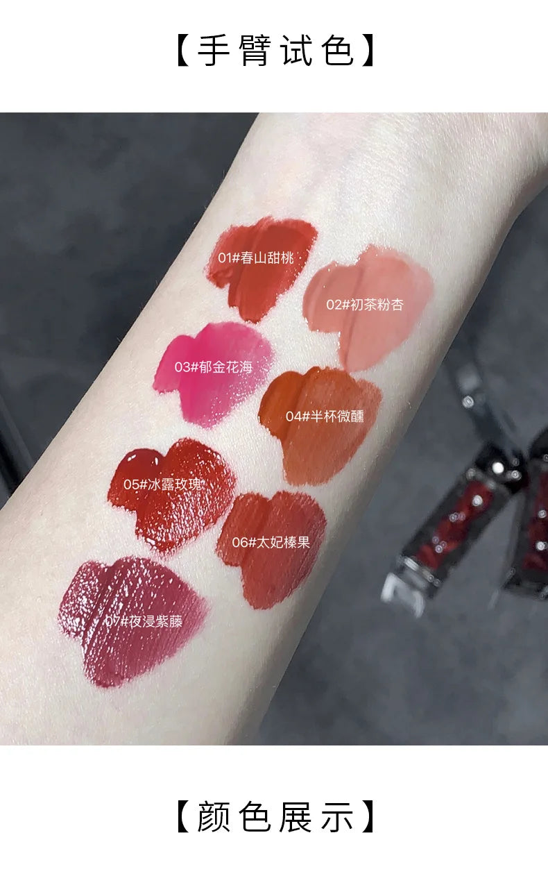 Glacier Melt Lip Gloss Moisturizing Hydrating Water Glossy Mirror Finish Plumping Lip Color Non-Sticky Cup-proof Lipstick