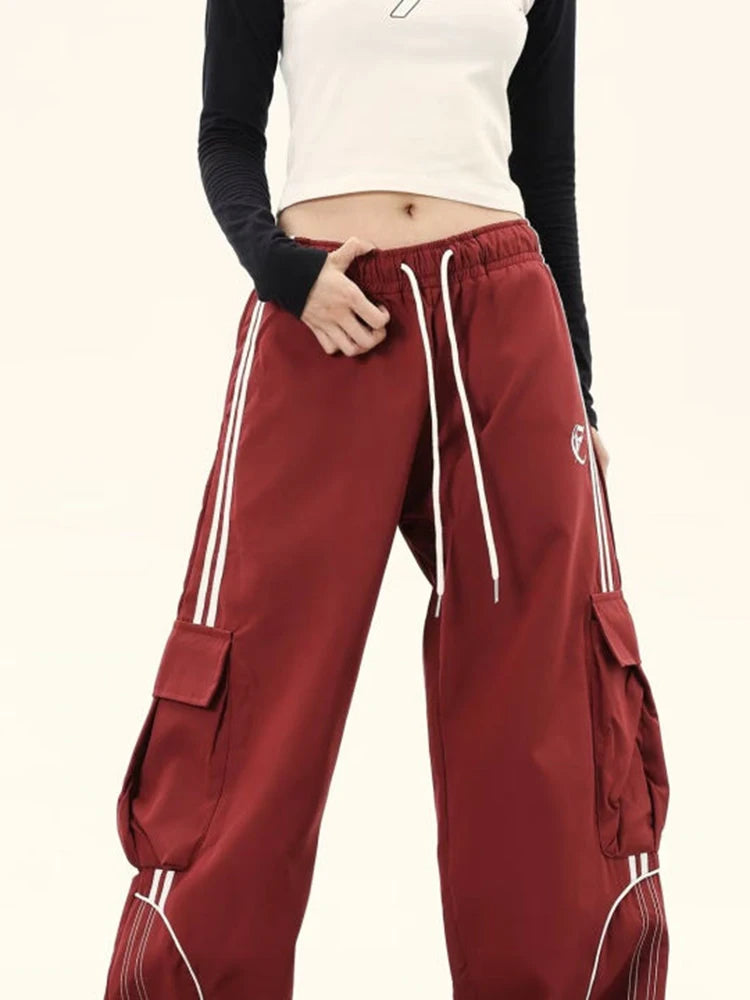 Unisex Workwear Cargo Pants Y2K Harajuku Streetwear Loose Dance Trouser Hip Hop Punk Vintage Pants for Women Spring Autumn New