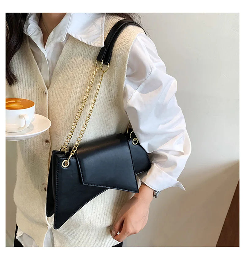 High quality Ladies Shoulder Bag Sense of luxury Chain Handbags Premium Leather Retro Women Bags Designer Lady Armpit Bag Clutch