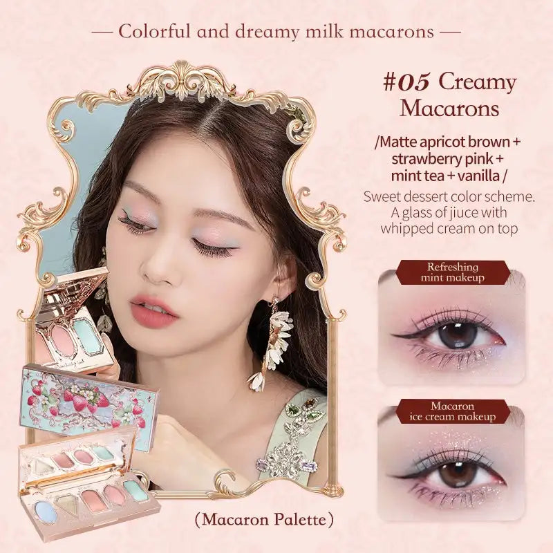 Moonlight Mermaid Gemstone Eyeshadow Palette Highly Pigmented Matte Shimmer Swan Ballet Eye shadow Collection