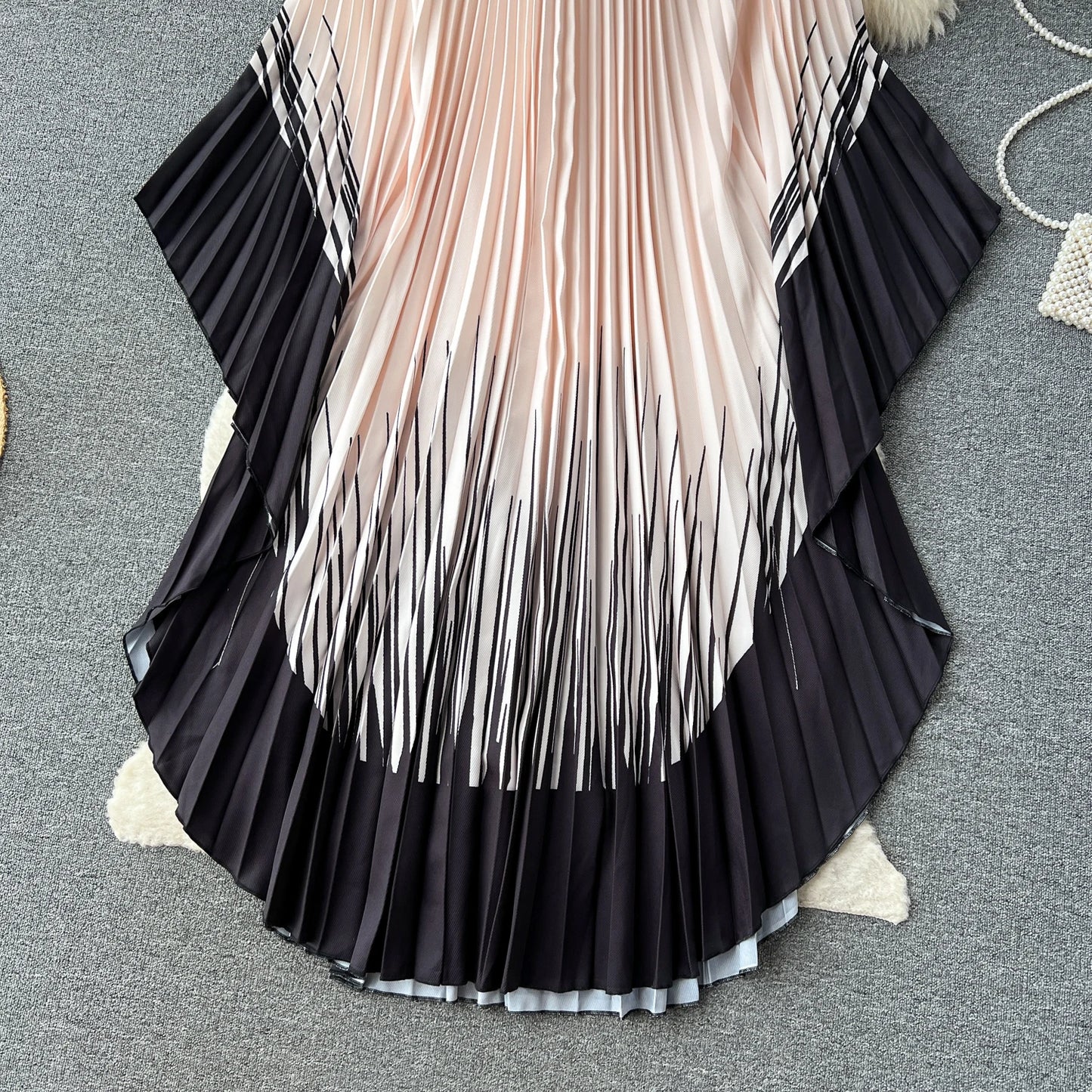 Vintage Print Elegant O-neck Batwing Sleeve Dress A-line Casual Belt Fashion Dress Women Fashion Summer Spring Vestidos