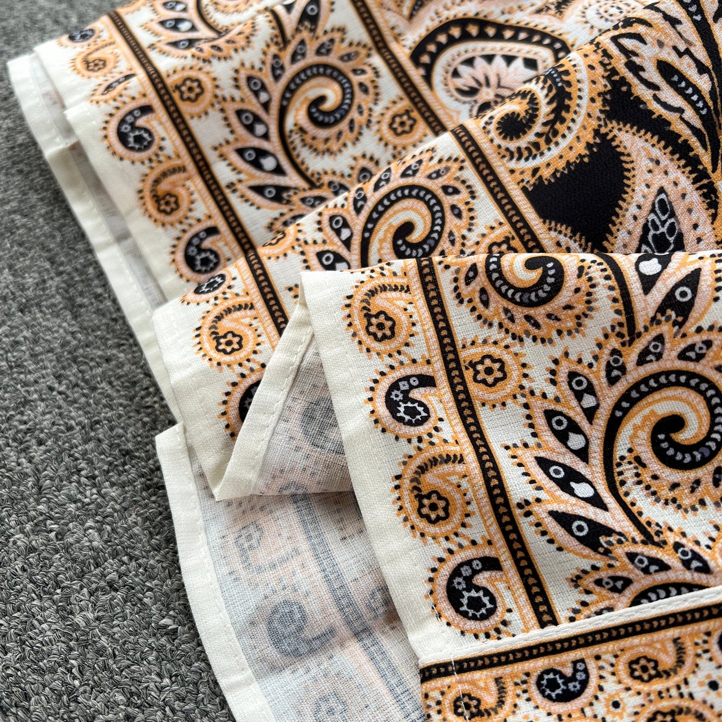 Vintage Print Elegant Half High Collar Lantern Long Sleeve Dress A-line Casual Women Fashion Autumn Spring Vestidos