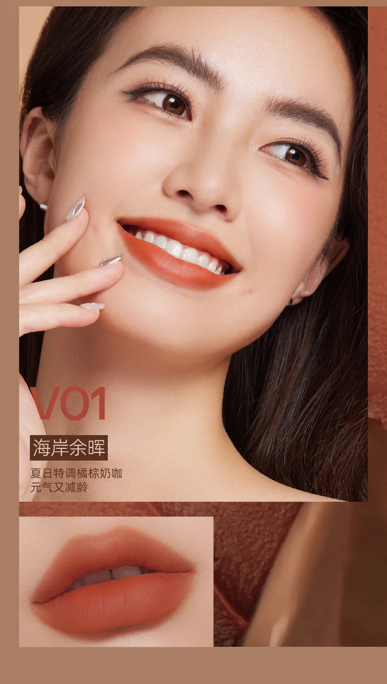 Mistine Long-lasting Liquid Lipstick Moisturizing Velvet Matte Lip gloss Non-sticky 14 Color Makeup Lip Gloss