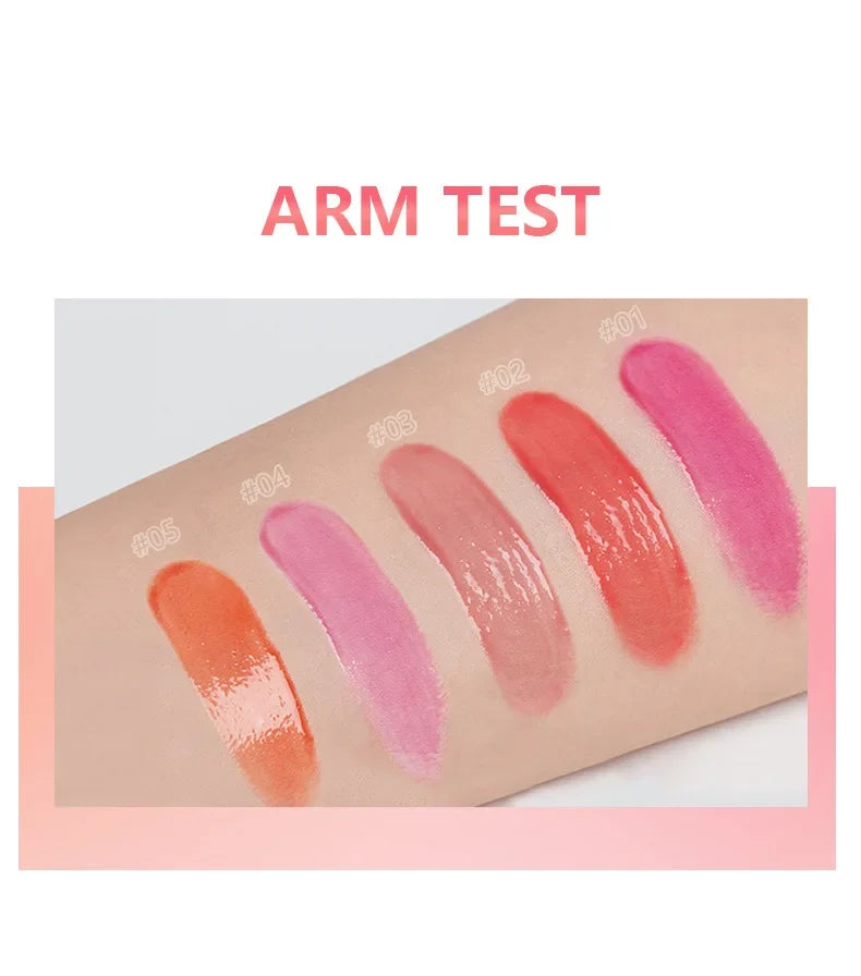 Long-Lasting Waterproof Lipstick High Shine Mirror Pearl Lip Gloss Oil Glitter Gloss Makeup Cosmetic for Women