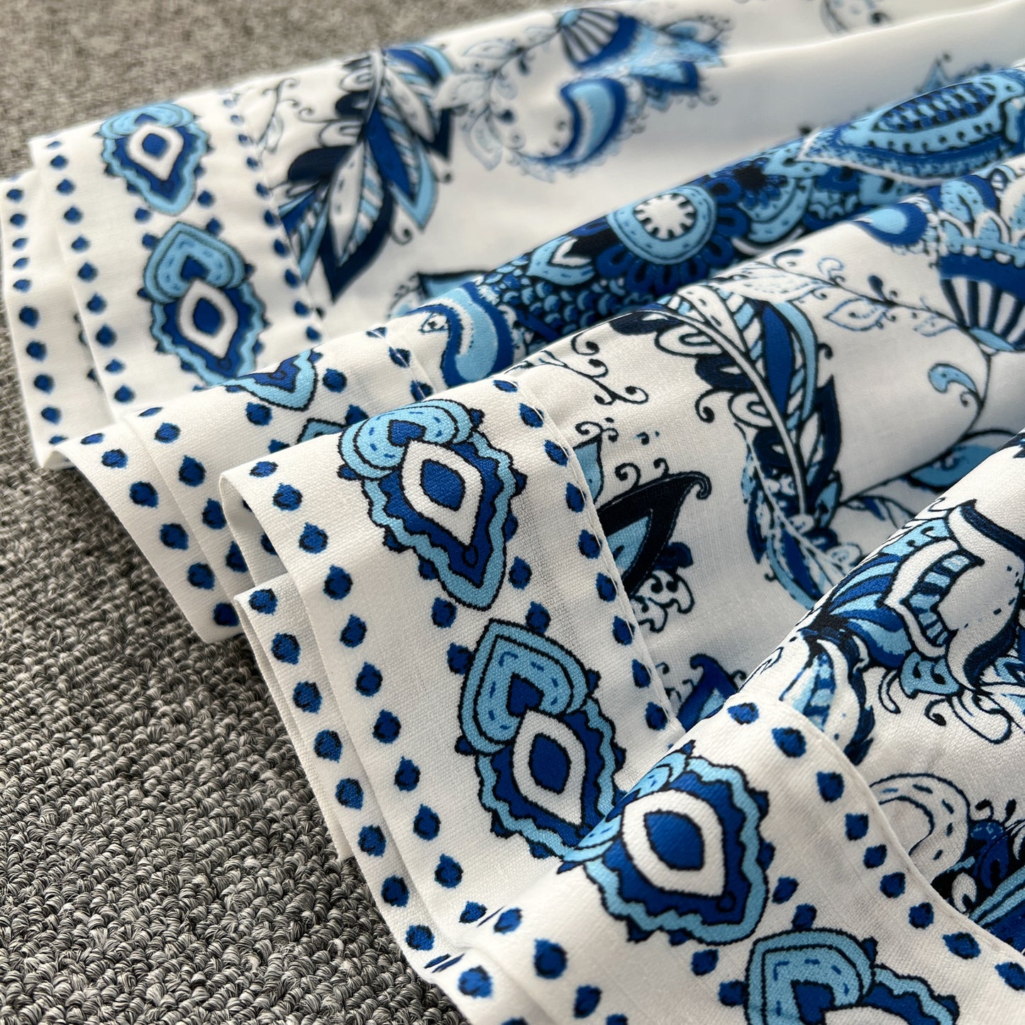 Vintage Print Elegant V-eck Single Breasted Lantern Long Sleeve Dress A-line Casual Women Fashion Summer Spring Vestidos