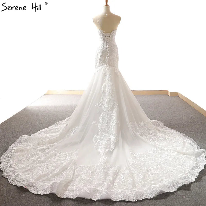 New Sleeveless Sexy High-end CUT-OUT Wedding Dresses 2024 Handmade Flowers Mermaid Vintage Bride Gown Real Photo 66594