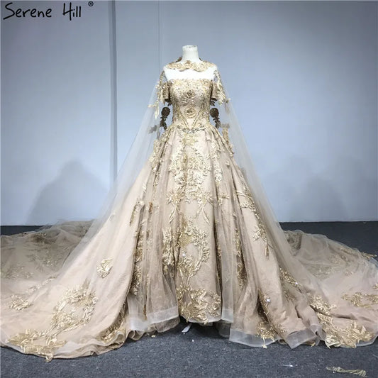 Dubai Luxury Short Sleeves Long Train Wedding Dress High-end Luxury Big Train   Wedding Bride Gown 2024