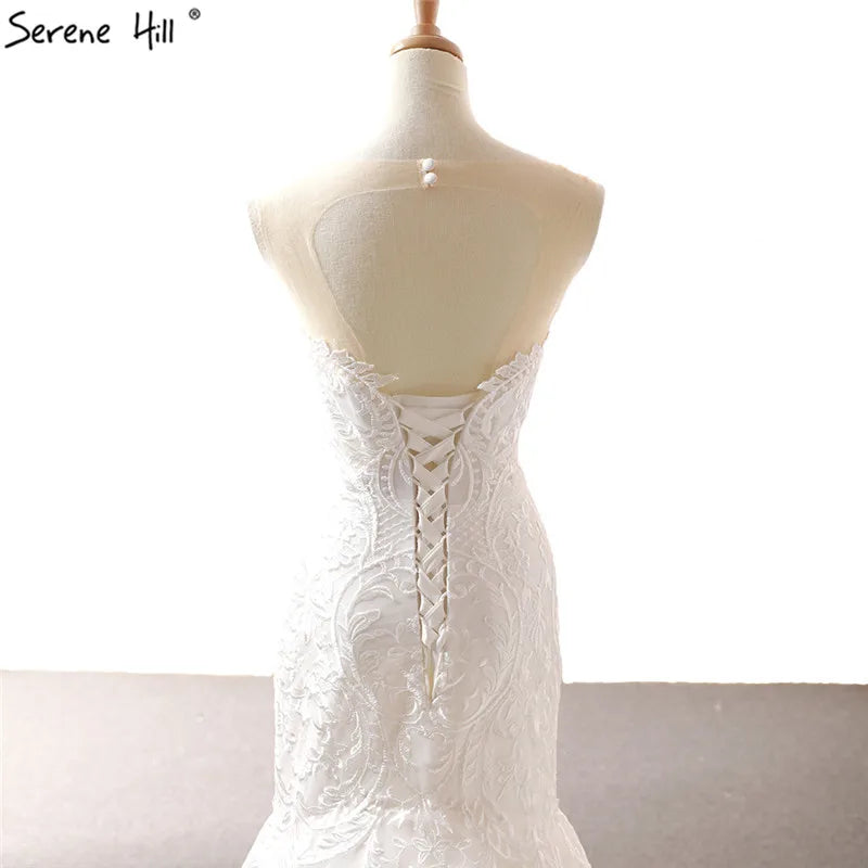 New Sleeveless Sexy High-end CUT-OUT Wedding Dresses 2024 Handmade Flowers Mermaid Vintage Bride Gown Real Photo 66594