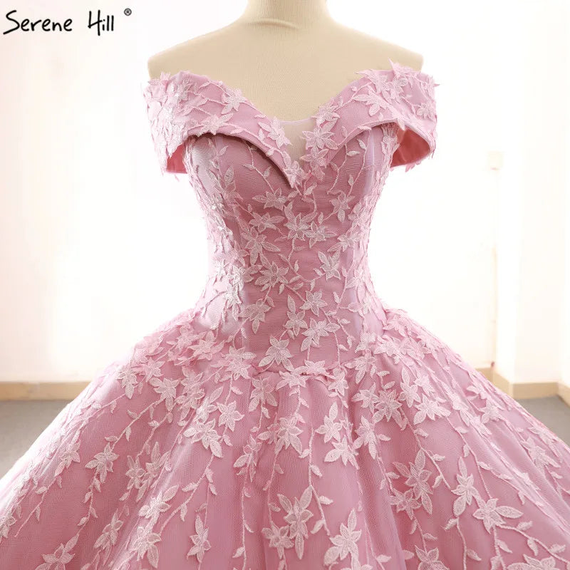 2024 Newest Fashion Princess Vintage Wedding Dress Appliques Off Shoulder Sexy Bridal Wedding Gown Floor Length Real Photo 66590